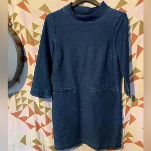 Boden Dress Size 6 Alexandra Ottoman Jean Jersey Tunic Funnel Neck